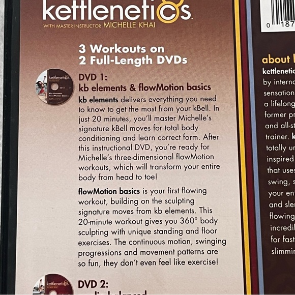 Kettlenetics Slim and Tone - 3 kBell Workouts On 2 DVDs Fitness Exercise Khai - Picture 5 of 8